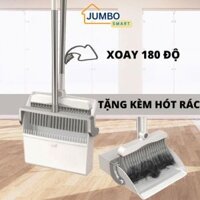 Bộ chổi quét nhà thông minh kèm hót rác cán dài gấp gọn tiện dụng xoay 180 độ cho mọi gia đình X230