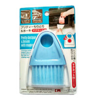 Bộ chổi xẻng quét bụi có nam châm mini KM-1170 hàng Nhật - Xanh dương
