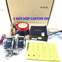 Bộ chống trộm 5 nút kèm 2 remote có thể tìm xe trong bãi( bảo hành 6 tháng)