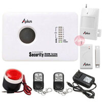 Bộ chống trộm không dây dùng sim A PLus X2 (Bảo hành 24 tháng 1 đổi 1)(Hú còi báo động, gọi điện qua sim 6 số điện thoại)(Có pin dự phòng 8 giờ)(Dùng Sim 2G)