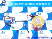 Bộ chống trộm xe máy 12V cảm biến rung