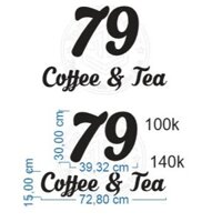 Bộ chữ 79 Coffee & Tea, thiết kế theo yêu cầu