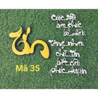 BỘ CHỮ GỖ DECOR NGHỆ THUẬT TRANH CHỮ GỖ, XÔNG TRẦM, TIỂU CẢNH - BỘ CHỮ TÍN