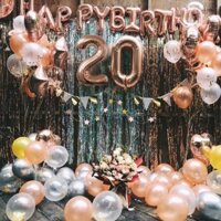 Bộ chữ HAPPY BIRTHDAY tặng kèm số tuổi + cờ tam giác