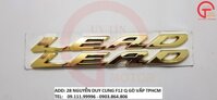 BỘ CHỮ NỔI LEAD MÀU VÀNG ĐỒNG DÁN XE HONDA LEAD ĐỜI ĐẦU