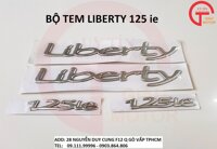 BỘ CHỮ NỔI LIBERTY 125ie MÀU BẠC DÁN XE PIAGGIO LIBERTY