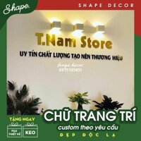 Bộ chữ tên thương hiệu trang trí