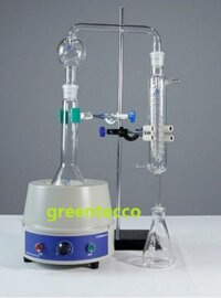 Bộ chưng cất cồn diacetyl chất liệu thủy tinh dung tích 1000 ml - dụng cụ Kjeldahl method - Ammonia nitrogen distillation KIT