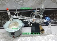 Bộ chưng cất thủy tinh 5000 ml - chiết xuất tinh dầu bằng hơi nước - dụng cụ thí nghiệm tinh dầu GD5000-1