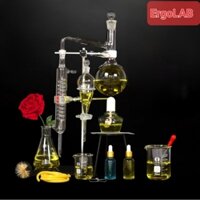 Bộ chưng cất tinh dầu 100ml 250ml 500ml 1000ml 2000ml, bộ chưng cất thủy tinh, bộ chưng cất nước, bộ chưng cất cồn