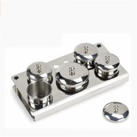 Bộ chung inox 5 cái đựng bột lưu huỳnh dụng cụ làm nail