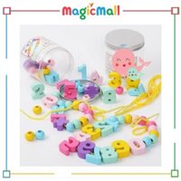 Bộ Chuỗi Xâu Hạt, Số Đếm Bằng Gỗ. Đồ Chơi Giáo Dục Sớm Giúp Bé Học Số Đếm Và Rèn Luyện Phối Hợp Tay Mắt ETED13CNN167