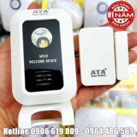 Bộ chuông báo khách báo trộm mở cửa không dây cao cấp ATA AT-333CT (chuông báo khách hoặc còi hú báo động)(khi mở cửa cảm biến báo không dây về chuông 20-50mét xuyên tường)(mắt quét dùng pin, chuông dùng pin)