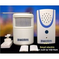 Bộ chuông báo khách - Chuông báo động chống trộm hồng ngoại không dây DECOM