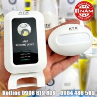 Bộ chuông báo khách hồng(Báo Trộm) ngoại dùng pin cao cấp ATA AT-226M (BẢO HÀNH 1 NĂM 1 ĐỔI 1)(1 BỘ GỒM 1 MẮT HỒNG NGOẠI(KÉP) + 1 CHUÔNG)