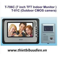 Bộ chuông cửa hình màu ETE T-706C