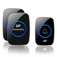 Bộ chuông cửa không dây 2 chuông 1 nút bấm - Chuông bấm không dây
