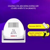 Bộ chuông cửa tự động không dây kiêm chống trộm 9915 có remote và bộ nguồn adapter