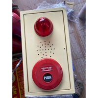 Bộ chuông đèn nút ấn báo cháy cho tổ liên gia
