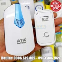 Bộ chuông gọi cửa không dây đa năng ATA AT-917 (1 bộ gồm 1 chuông + 1 nút bấm)(nút nhấn dùng pin, chuông cắm điện)(kết nối không dây 20-30mét xuyên tường)(4 mức âm lượng, 32 kiểu chuông)(chuông vang xa)(nút nhấn chống nước)
