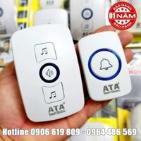 Bộ chuông gọi nhân viên, gọi món, gọi thức ăn, gọi bếp không dây ATA AT-916 (bấm nút, chuông kêu, kết nối không dây 20-50m)