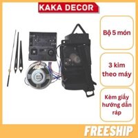 Bộ Chuông Máy Đồng Hồ Treo Tường Quả Lắc - Kèm 3 Kim, Chế Độ Nghỉ Đêm, Hướng Dẫn Ráp