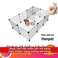 Bộ Chuồng quây chó mèo sóc thỏ 11 lưới + 1cửa+ Chốt Chuồng sắt sơn tĩnh điện -Chuồng quây chó mèo