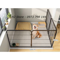 Bộ chuồng quây nan ống cho chó Pomeranian, Bichon Frise, Teddy và những loài chó nhỏ khác kích thước 50*50cm - H2 Store.