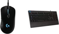 Bộ chuột chơi game Logitech G403 Hero 25K và bàn phím Prodigy, hỗ trợ đèn nền RGB LIGHTSYNC, chống tràn và tùy chỉnh phím – Màu đen