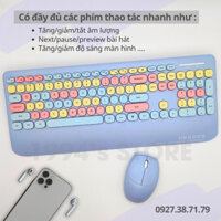 Bộ Chuột và Bàn Phím Giả Cơ Không Dây MOFii Candy MIXED G100 Slim 2.4Ghz - Dùng cho PC, Laptop, Tivi, Điện thoại, Tablet