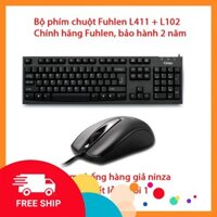 Bộ chuột và bàn phím mang dây Fuhlen L411 + L102 - Tem Ninza xịn - BH 24 tháng  💕( ảnh thật ) 💕