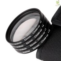 Bộ chụp ảnh Andoer Bộ lọc cận cảnh Macro 52mm + 1 + 2 + 4 + 10 có túi đựng cho máy ảnh DSLR D7200 D5200 D3200 D3100 Canon Pentax Came-211