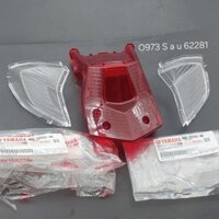 Bộ chụp lái, nắp võ đuôi đèn hậu stop SIRIUS FI 2022... zin Yamaha