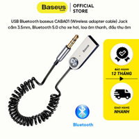 Bộ chuyển âm thanh không dây từ usb ra 3.5 aux Baseus audio adapter BA01 usb wireless adapter cable