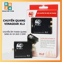 Bộ Chuyển Âm Thanh Quang Optical XL2  Sang Audio AV Ra Amply + Cáp Optical - Bộ Chuyển Đổi Tín Hiệu Cổng 3.5mm