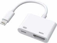 Bộ chuyển Apple Lightning sang HDMI chính hãng, kết nối iPhone với TV, máy chiếu – Tương thích iPhone 14, 13, 12, 11 XS XR X 8 và iPad – Độ phân giải 1080P