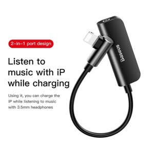 Bộ chuyển cổng Lightning sang Audio AUX 3.5mm + Lightning Baseus L50/L50S