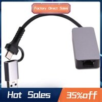 Bộ Chuyển Đổi 2.5 Gigabit Ethernet Type-C USB 3.0 Sang RJ45 LAN 2500Mbps Tốc Độ Cao 2.5G Card Mạng Cho NAS Laptop PC