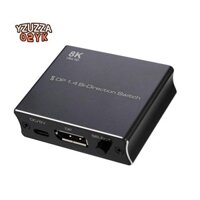 Bộ chuyển đổi 8K DP Công tắc cổng hiển thị 8K 1.4 Bộ chuyển đổi công tắc hai chiều 2X1 / 1X2 Hỗ trợ 4K @ 120Hz 8K @ 30Hz cho nhiều màn hình