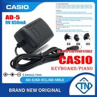 Bộ chuyển đổi 9V 850mA AD-5 ADR-9 cho Casio WK-110 WK-200 WK-210 CA-301 CA-401 CT-370 Bộ sạc cấp nguồn cho đàn piano ToneBank Keyboard