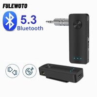 Bộ chuyển đổi âm thanh không dây FULEWOTO, Tai nghe PC Loa ô tô Bluetooth 5.3 Bộ phát, Bộ thu nhạc máy bay 3 trong 1 TV chuyên nghiệp