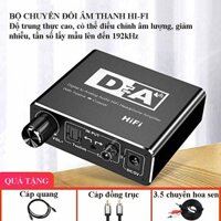 Bộ Chuyển Đổi Âm Thanh Kỹ Thuật Số Sang Analog Điều Chỉnh Âm Lượng, Đầu ra gồm RCA, 3.5mm, Đồng Trục và Toslink