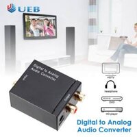 Bộ Chuyển Đổi Âm Thanh Kỹ Thuật Số Sang Analog Kim Loại Bộ Chuyển Đổi Giải Mã Toslink Coaxial Sang RCA R/L Cho Âm Thanh Gia Đình