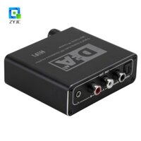 Bộ chuyển đổi âm thanh kỹ thuật số sang Analog ZYJC DAC R / L RCA Plug and Play cho PS3 / Xbox / Blu-Ray Player / HD DVD / Hệ thống rạp hát tại nhà / Bộ khuếch đại AV