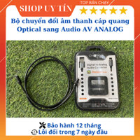 Bộ chuyển đổi âm thanh quang học optical sang AV ra audio Choseal kèm dây quang.