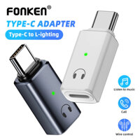 Bộ chuyển đổi âm thanh tai nghe Fonken OTG Type-C to iOS Cho iOS Male Sang USB-C Female Type-C Cho Tai Nghe, MIC