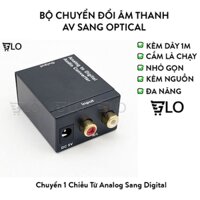 Bộ Chuyển Đổi Âm Thanh Tín Hiệu AV Sang Optical OEM, Analog To Digital, Bộ AV Ra Quang, Tặng Dây Quang 1m