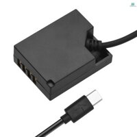 Bộ chuyển đổi Andoer NP-W126 Pin giả Bộ chuyển đổi Bộ ghép nối USB-C Bộ ghép nối pin giả với cáp nguồn lò xo USB Type-C Thay thế cho Fujifilm X100F X10 MallcenTOP1