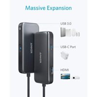 Bộ chuyển đổi Anker Premium 3 in 1 USB-C Hub A8335