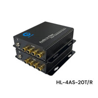 Bộ chuyển đổi Audio sang quang 1 chiều 4 kênh HO-LINK HL-4AS-20T/R